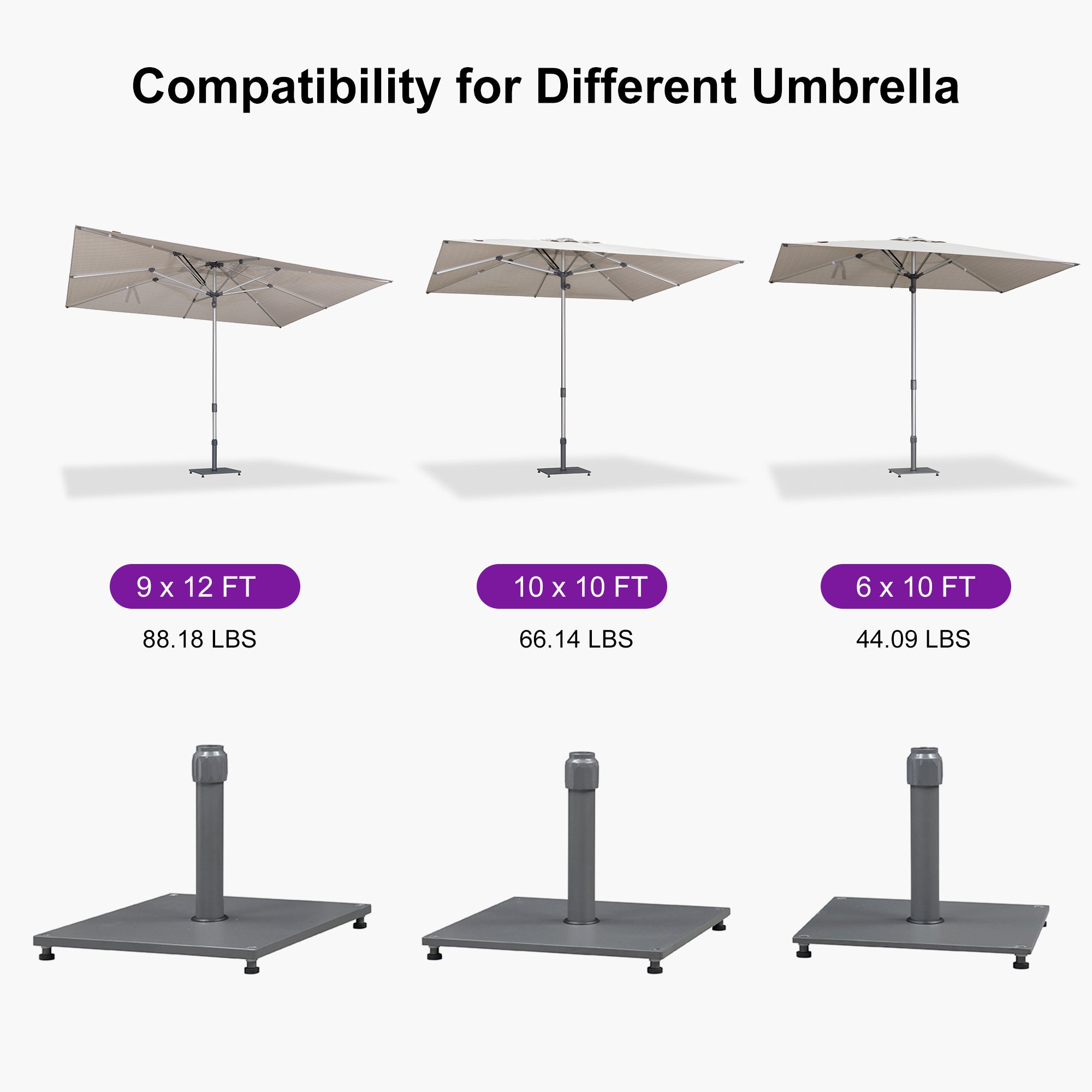 Market Umbrella Table Umbrella Base ZY04BS-ATGB