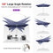 PURPLE LEAF Best White Patio Rotating Umbrella Swivel Outdoor Umbrellas