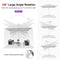 PURPLE LEAF Best White Patio Rotating Umbrella Swivel Outdoor Umbrellas