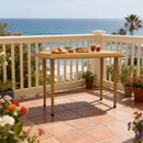 PURPLE LEAF Outdoor Bar Table Patio Dining Table Coffee Kitchen Breakfast Bistro Pub Bar Table for Patio Poolside