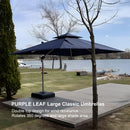 PURPLE LEAF Large Square Patio Cantilever Umbrella for Garden, Pool, Porch