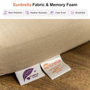 Clearance-PURPLE LEAF Patio Dining Set Cushions Wicker Chairs and Cylindrical Leg Dining Table