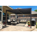 PURPLE LEAF Louvered Pergola Outdoor Aluminum Pergola with Adjustable Roof for Deck Backyard Garden Hardtop Gazebo