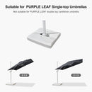 PURPLE LEAF White Patio Umbrella Base 165Lbs, ZY02XBBS-75