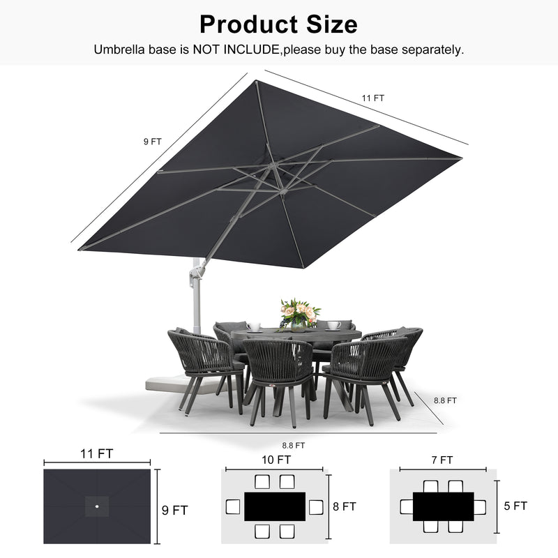 PURPLE LEAF White Outdoor Patio Umbrella Economical Large Patio Umbrellas