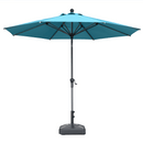 PURPLE LEAF Crank and Tilt Table Umbrella Outdoor Patio Market Umbrella with Visible Hand Crank System