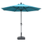 PURPLE LEAF Crank and Tilt Table Umbrella Outdoor Patio Market Umbrella with Visible Hand Crank System