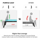 PURPLE LEAF Extra Large 2 Pieces Outdoor Aluminum Chaise Lounge Chair with Wheels