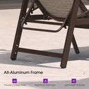 PURPLE LEAF Outdoor Chaise Lounge Chair Patio Pool Lounger Aluminum Chairs with Side Table and Wheels Adjustable Tanning Recliner with Armrests for Outside Backyard Deck Beach