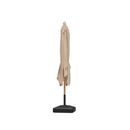 PURPLE LEAF Premium Teak‑Finish Aluminum Frame Outdoor Patio Market Umbrella with Rope Pulley Lift