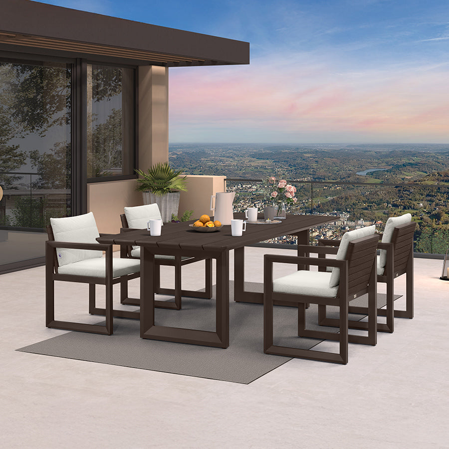 Aluminum Outdoor Dining Set | Olefin Cushions