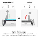 PURPLE LEAF Outdoor Aluminum Chaise Lounge Set of 3 with Wheels and Side Table for Outdoor Backyard Poolside