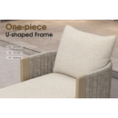 PURPLE LEAF Outdoor Chaise Lounge with 11'' Plush Cushion