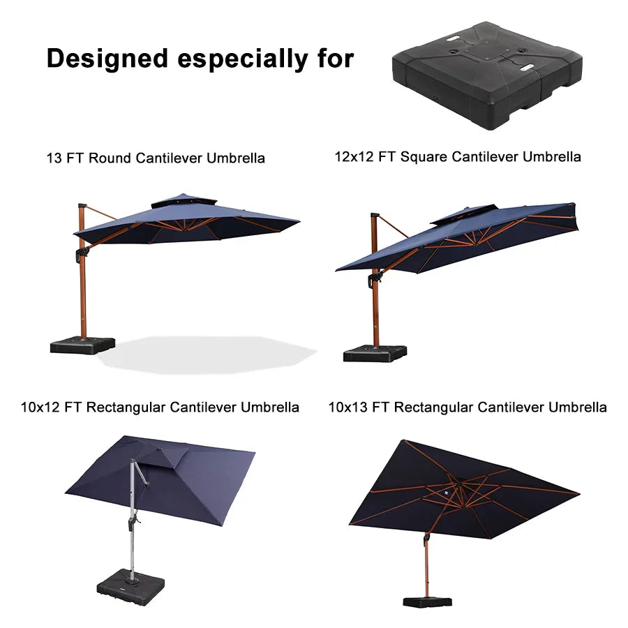 【なっお】①Fourleaf Base Umbrella Weighted Base for Large Patio Umbrella
