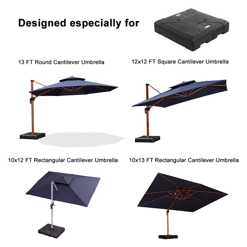 PURPLE LEAF Heavy Patio Outdoor Umbrella Base ZY01BASE-150