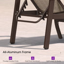 PURPLE LEAF Outdoor Chaise Lounge Chair Patio Pool Lounger Aluminum Chairs with Side Table and Wheels Adjustable Tanning Recliner with Armrests for Outside Backyard Deck Beach