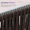 PURPLE LEAF 2 Pieces Outdoor Dining Chair All-Weather Wicker Aluminum Frame Patio Dining Chair for Lawn Garden Backyard Deck with Cushion Brown Armchair