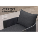 PURPLE LEAF Outdoor Chaise Lounge with 11'' Plush Cushion