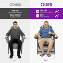 PURPLE LEAF Adirondack Chair Set of HDPE All-Weather Outdoor Fire Pit Chair with 24.6" Oversized Seat Wood-Textured Patio Adirondack Chair with Dual Cup Holders for Garden Deck Backyard