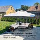 PURPLE LEAF Premium Patio Umbrella Classic SUNBRELLA Cantilever Umbrellas