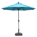 PURPLE LEAF Crank and Tilt Table Umbrella Outdoor Patio Market Umbrella with Visible Hand Crank System