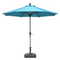 PURPLE LEAF Crank and Tilt Table Umbrella Outdoor Patio Market Umbrella with Visible Hand Crank System