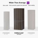PURPLE LEAF  Outdoor Hardtop Gazebo Bronze Aluminum Frame Galvanized Steel Double Roof for Patio Pool with Reinforcement Support Rod