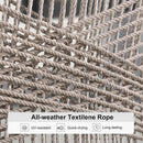 PURPLE LEAF 7/9/11 Pieces Patio Dining Set with Sunbrella Cushions All-Weather Wicker Patio Table and Chairs for Deck, Garden