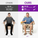 PURPLE LEAF Adirondack Chair Set of HDPE All-Weather Outdoor Fire Pit Chair with 24.6" Oversized Seat Wood-Textured Patio Adirondack Chair with Dual Cup Holders for Garden Deck Backyard