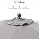 purple leaf patio umbrella Air Vent Design