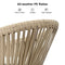 PURPLE LEAF 7/9/11 Pieces Outdoor Dining Set with Aluminium Table and Rattan Chairs, Champagne