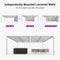 PURPLE LEAF Louvered Pergola white Outdoor Aluminum Pergola with Shutter Wall Adjustable Gazebo Rainproof for Patio Deck Garden