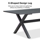 PURPLE LEAF Outdoor Dining Set Rattan Dining Chairs and Table for Garden Patio