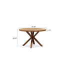 PURPLE LEAF Round & Rectangle Outdoor Dining Table HPL Aluminum Tabletop Modern Dining Table for Deck Kitchen