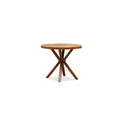 PURPLE LEAF Round & Rectangle Outdoor Dining Table HPL Aluminum Tabletop Modern Dining Table for Deck Kitchen