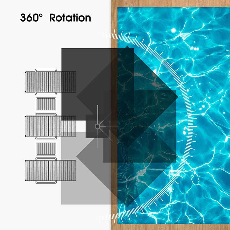 PURPLE LEAF Large Square Patio Cantilever Umbrella With Base for Garden Pool Porch