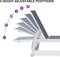 PURPLE LEAF Outdoor Chaise Lounge Chairs Set of 2 White Aluminum Lounge Chair Five-Position Adjustable Chaise with Wheels and Table for Pool Deck Patio