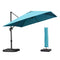 PURPLE LEAF Cantilever Garden Patio Umbrella with Free Umbrella Cover