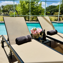 PURPLE LEAF Outdoor Chaise Lounge Chairs Set Recliner Aluminum Adjustable Chair with Wheels and Table for Poolside Beach Patio Reclining Sunbathing Lounger