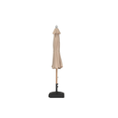 PURPLE LEAF Premium Teak‑Finish Aluminum Frame Outdoor Patio Market Umbrella with Rope Pulley Lift