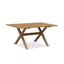 PURPLE LEAF Outdoor Dining Table Set All-Weather Aluminum with Wood Grain Table and Rope Woven Chairs Includes Backyard Patio Cushions