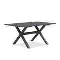 PURPLE LEAF Outdoor Dining Table Sleek Aluminum Frame Modern Outdoor Table for Deck Backyard Dining Gatherings