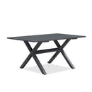 PURPLE LEAF Outdoor Dining Table Sleek Aluminum Frame Modern Outdoor Table for Deck Backyard Dining Gatherings