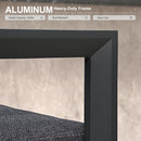 PURPLE LEAF Outdoor Bar Stools Set of 2 Modern Aluminum Barstools with Stainless Removable Cushion Patio Bar Stool for Kitchen Outside Island Backyard