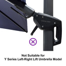 Purple Leaf umbrella part incompatibility warning: Not for Y Series.