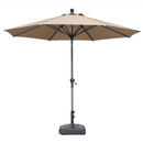 PURPLE LEAF Crank and Tilt Table Umbrella Outdoor Patio Market Umbrella with Visible Hand Crank System