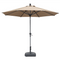 PURPLE LEAF Crank and Tilt Table Umbrella Outdoor Patio Market Umbrella with Visible Hand Crank System