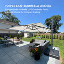 PURPLE LEAF Premium Patio Umbrella Classic SUNBRELLA Cantilever Umbrellas