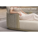 PURPLE LEAF Outdoor Chaise Lounge with 11'' Plush Cushion