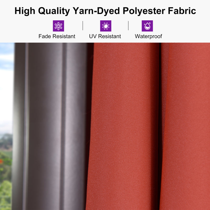 PURPLE LEAF Patio Cantilever Umbrella with Aluminum Offset Hanging for Pool Garden Deck